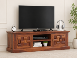 Willow Handcrafted Wooden Media Console Unit