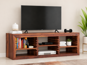 Natural Finish Sheesham TV Unit