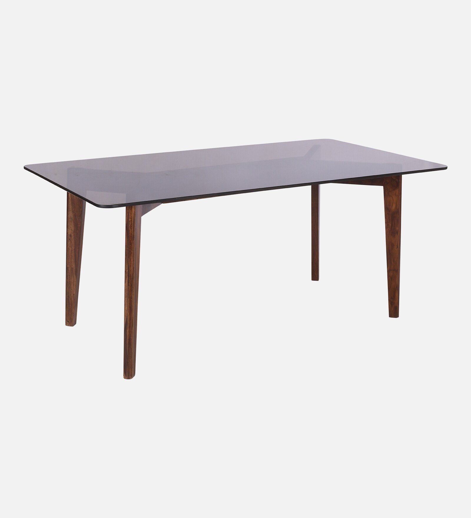 Aaranya Solid Sheesham Wood 6 Seater Dining Table Set in Honey Finish - Image 4