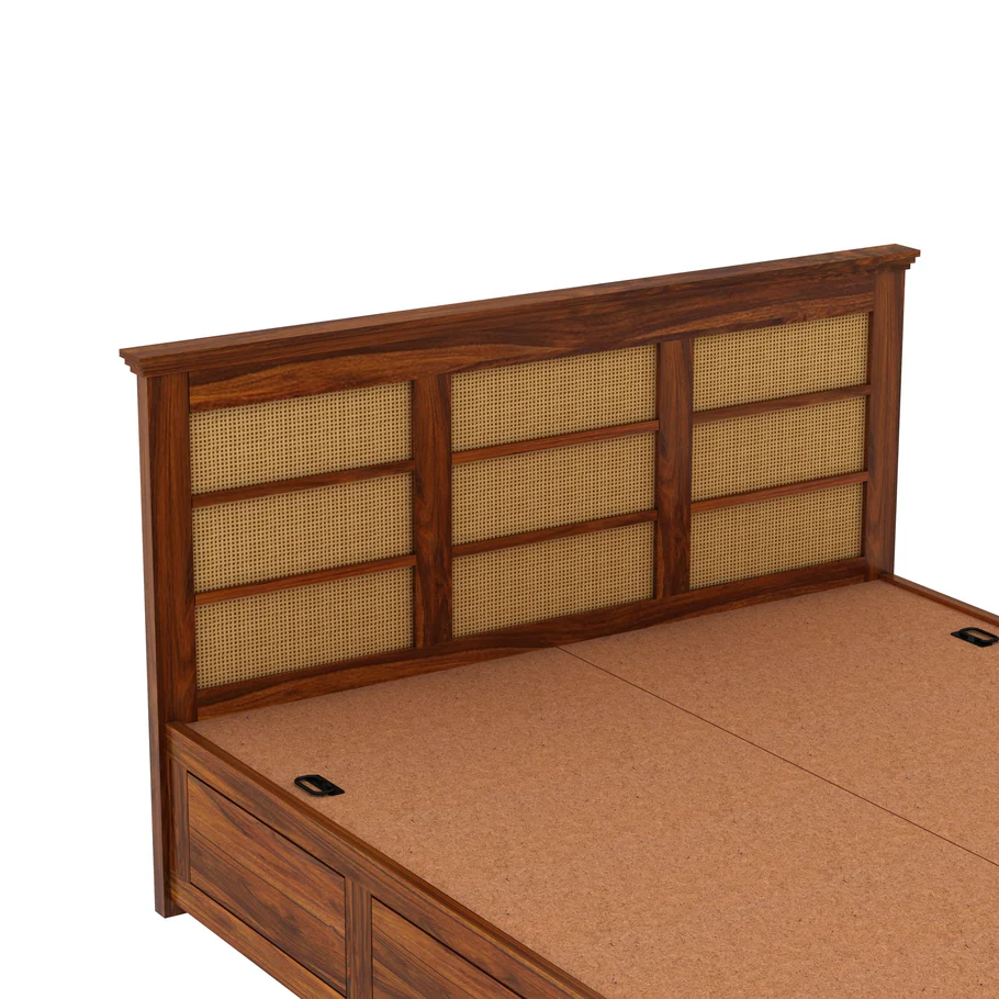 Alvesta Solid Wood Bed with Premium Finish and Durable Wooden Frame - Image 6