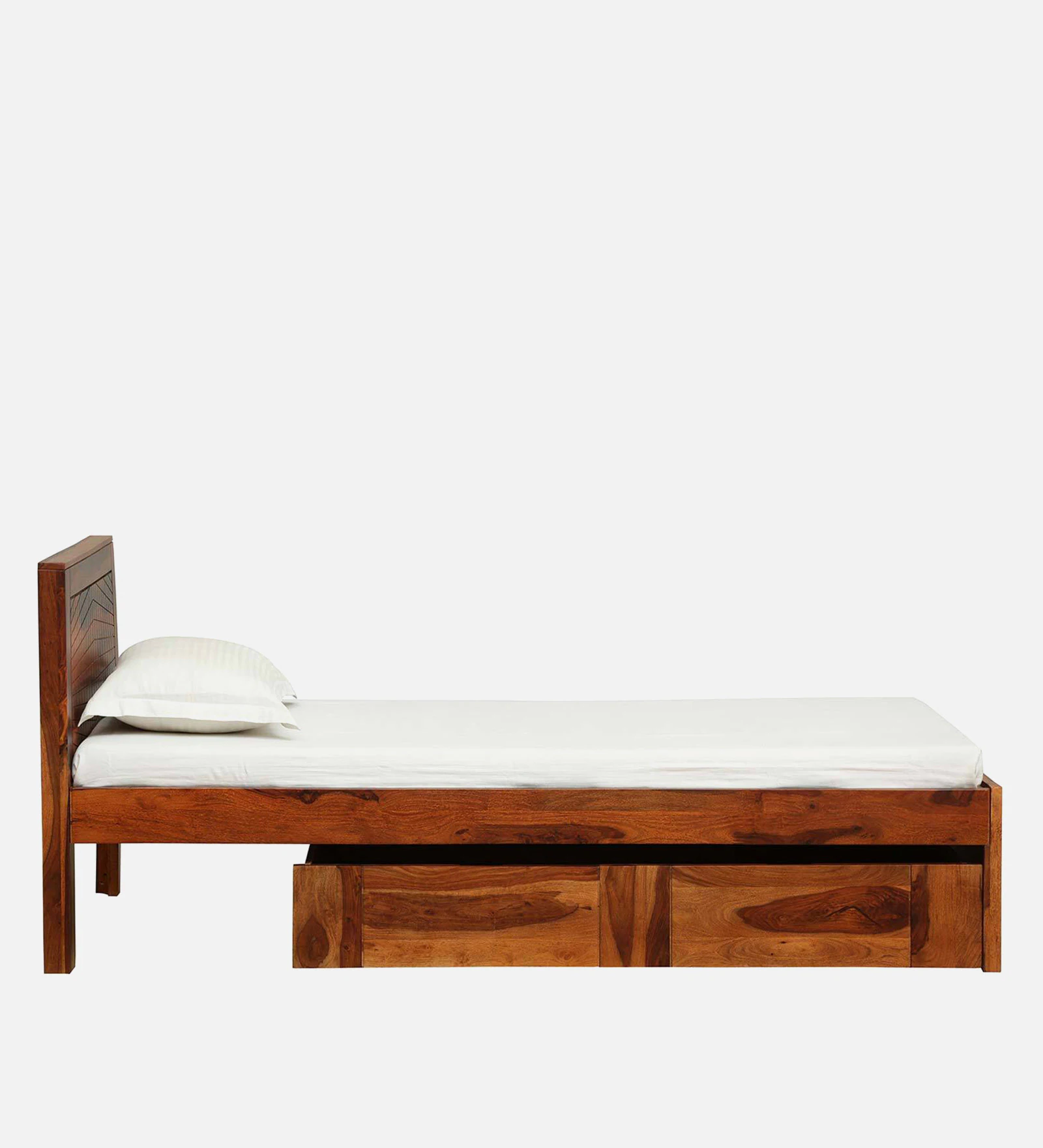 Alvito Premium Wooden Single Bed with Modern Craftsmanship - Image 4