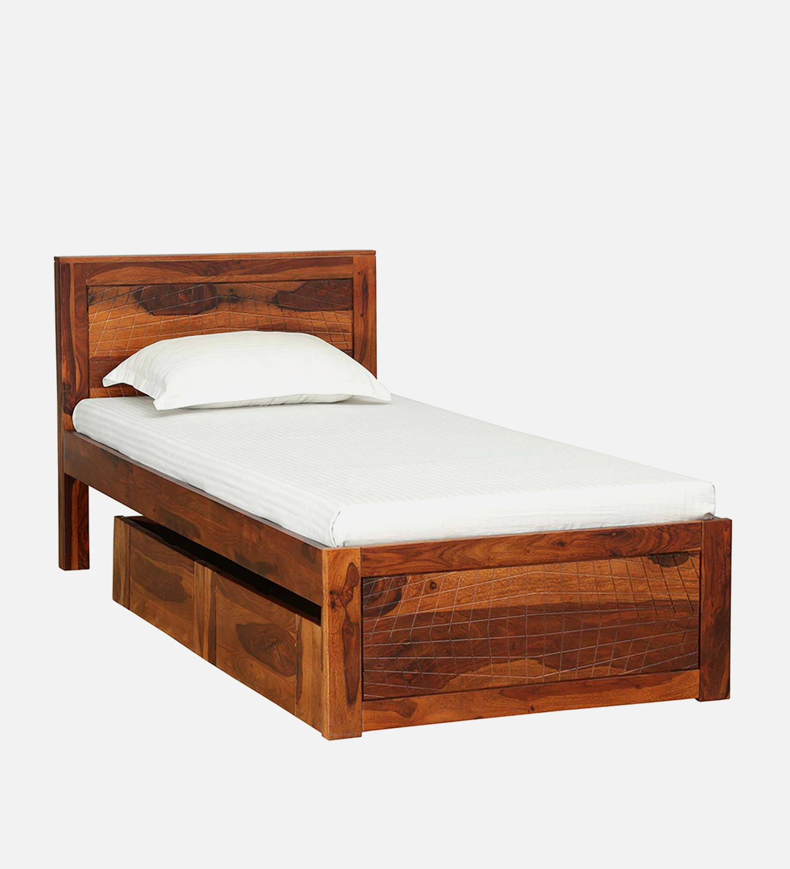 Alvito Premium Wooden Single Bed with Modern Craftsmanship - Image 6