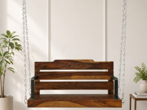 Amadora Designer Wooden Swing Bench for Modern Home Interiors