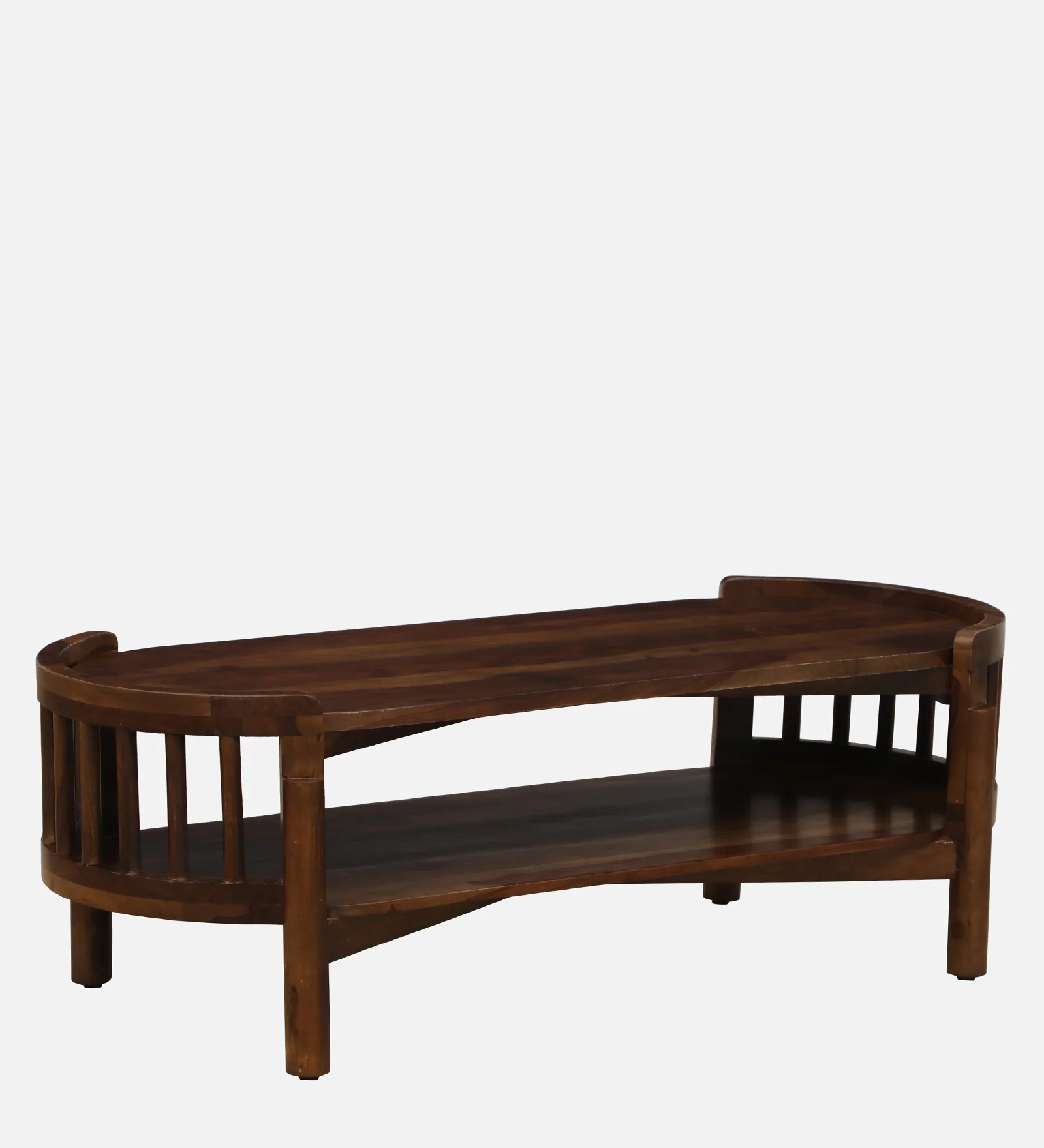 Amberfield Solid Wood Coffee Table with Multi-Purpose Storage Shelf - Image 6