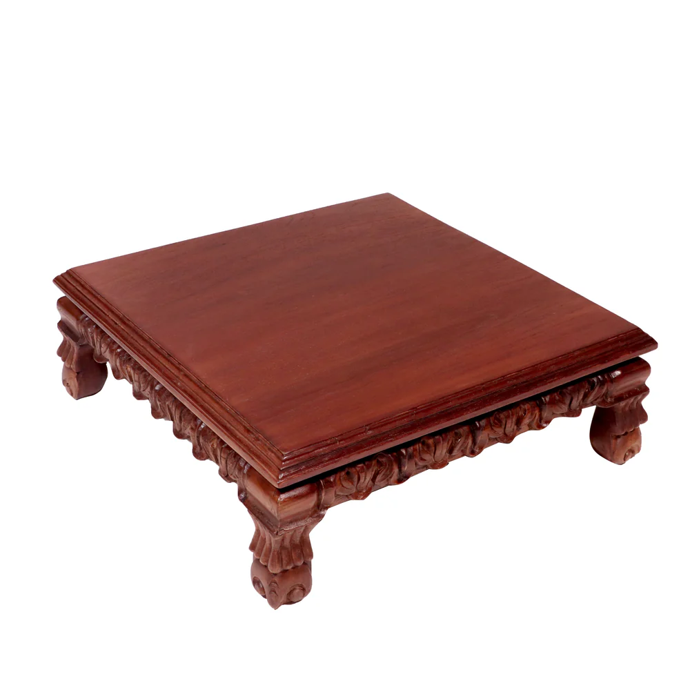 Anant Premium Wooden Pooja Chowki for Daily Worship - Image 3