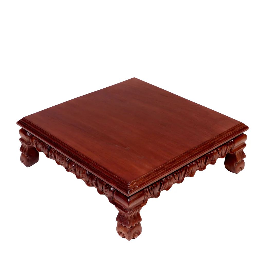 Anant Premium Wooden Pooja Chowki for Daily Worship - Image 4