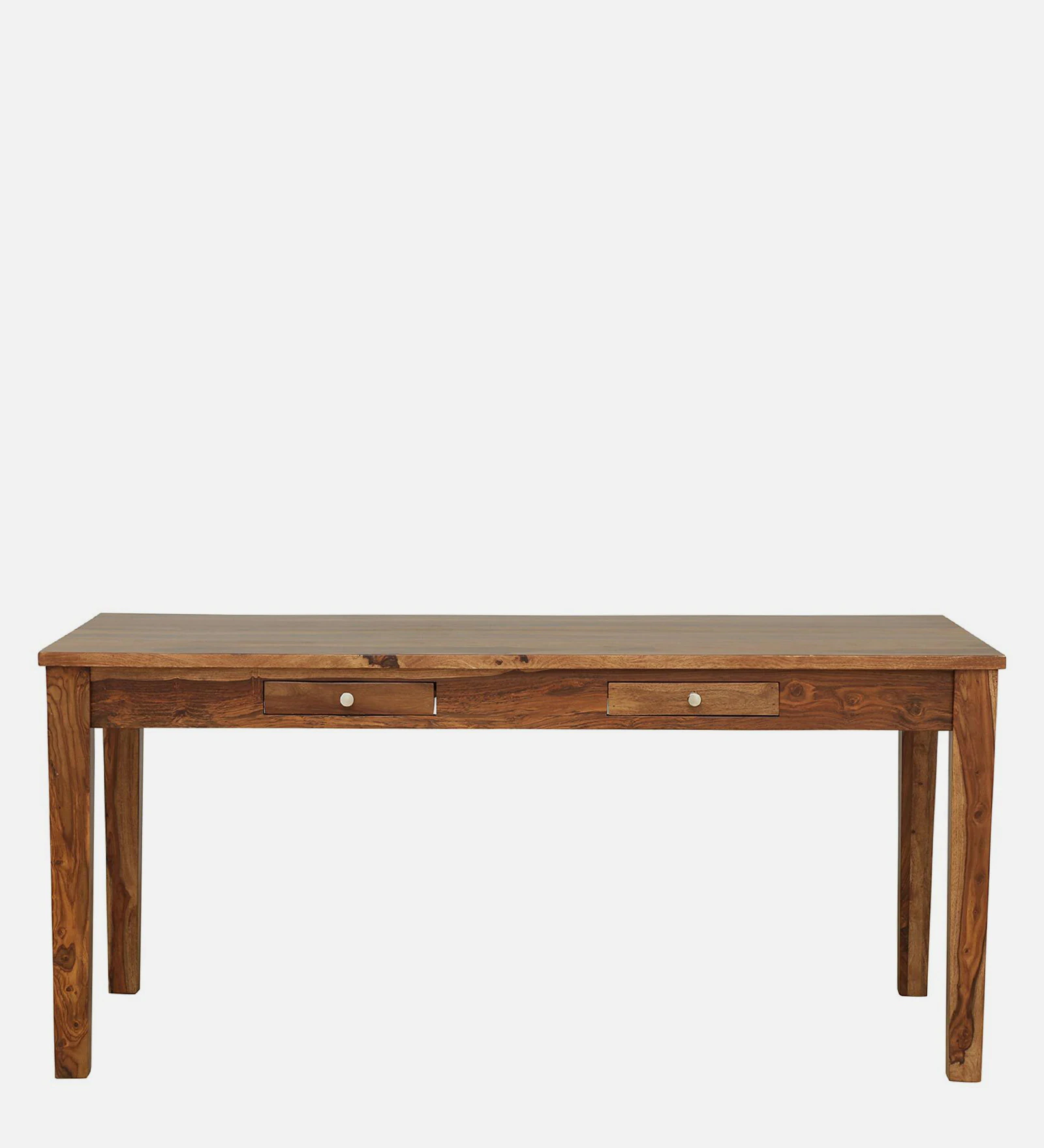Aranya Craft Solid Sheesham Wood 6 Seater Dining Table Set in Walnut Finish - Image 9