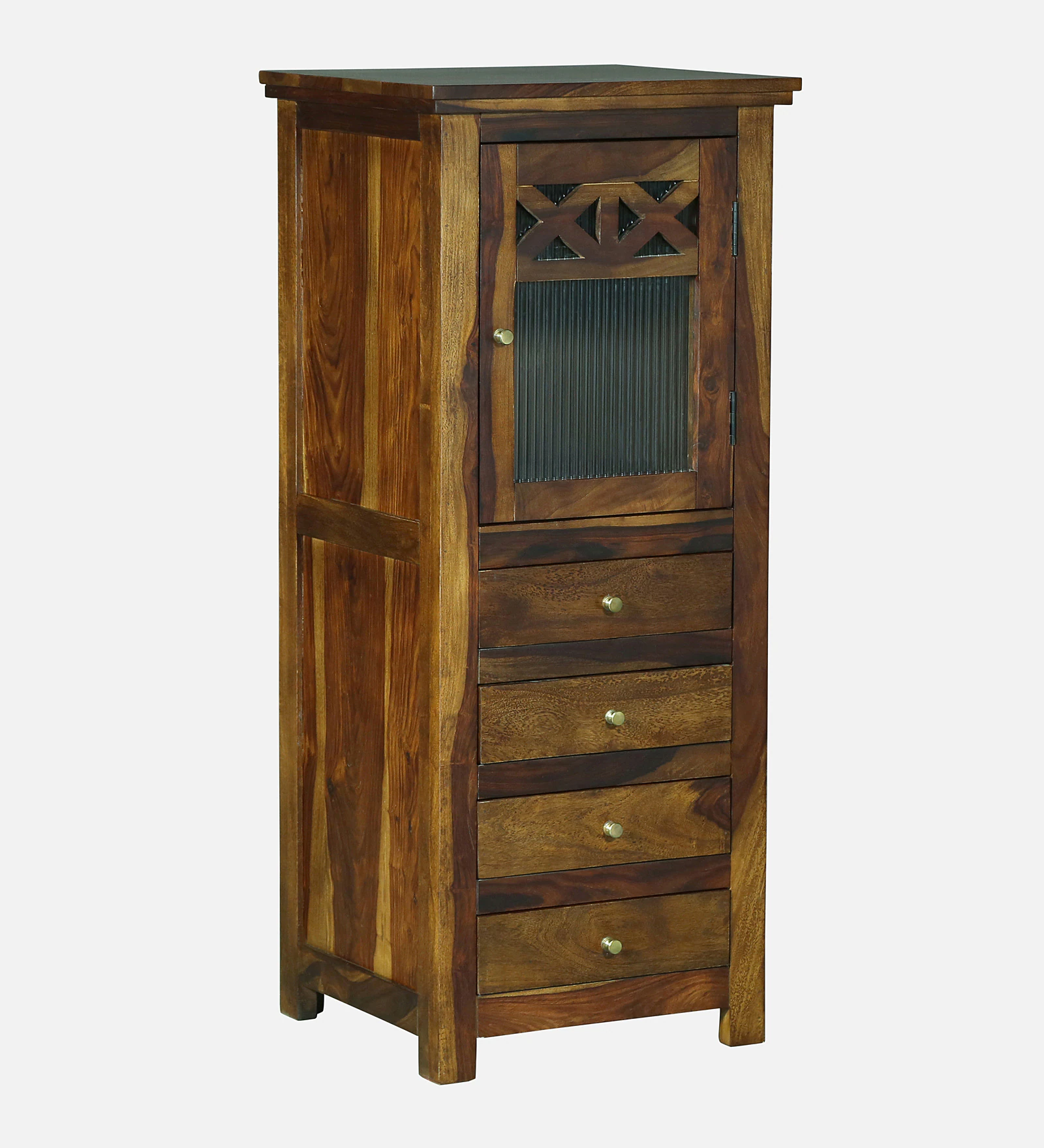 Arden Premium Sheesham Wood Multi-Purpose Storage Cabinet in Walnut Finish - Image 2