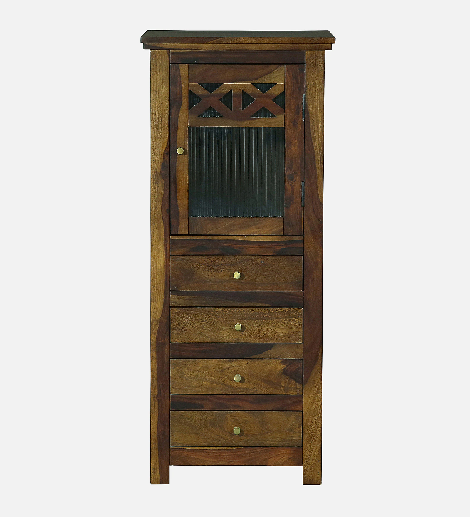 Arden Premium Sheesham Wood Multi-Purpose Storage Cabinet in Walnut Finish - Image 10