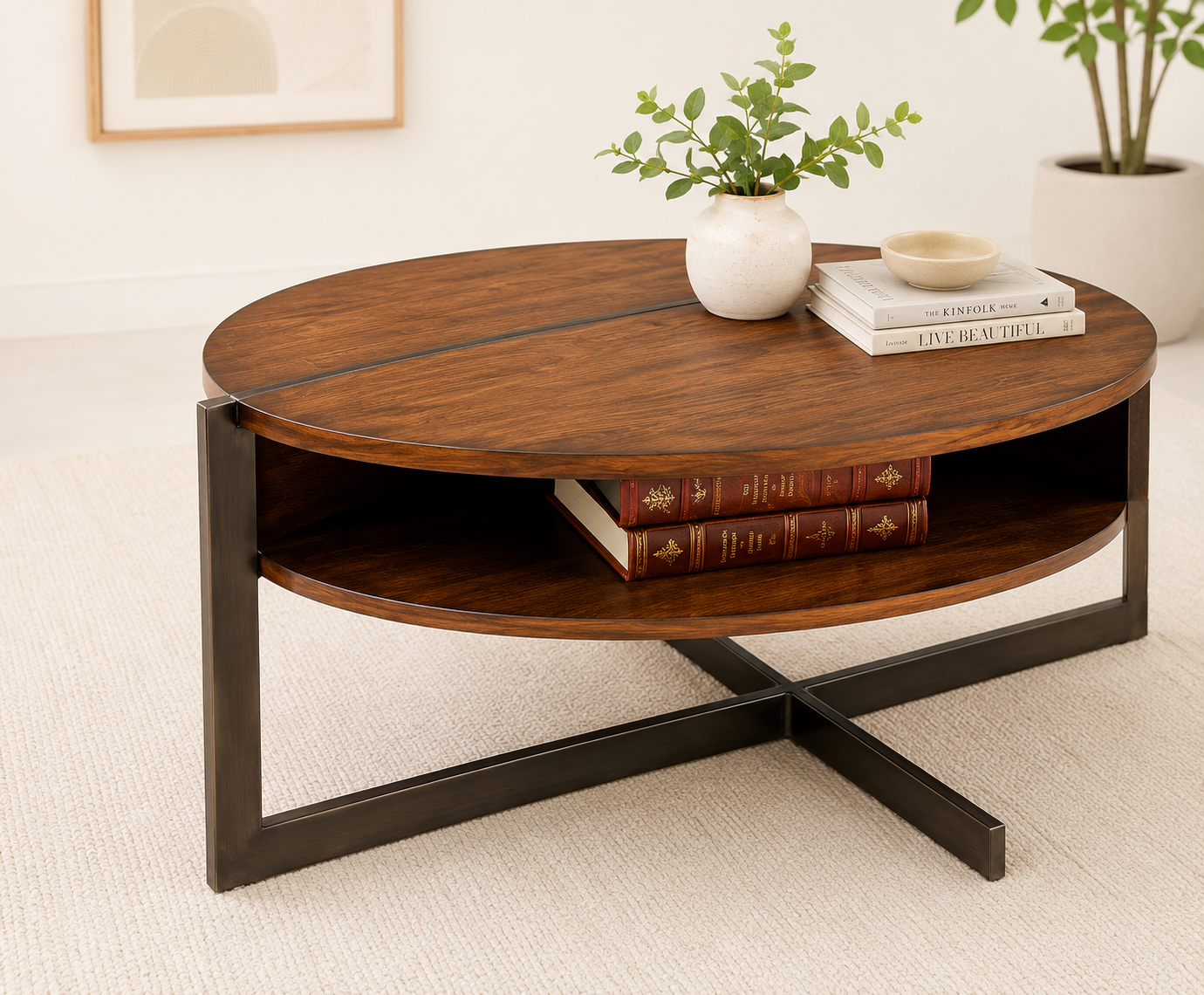 Artisan Crafted Solid Sheesham Wood Coffee Table