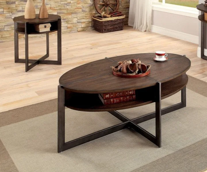 Artisan Crafted Solid Sheesham Wood Coffee Table - Image 4