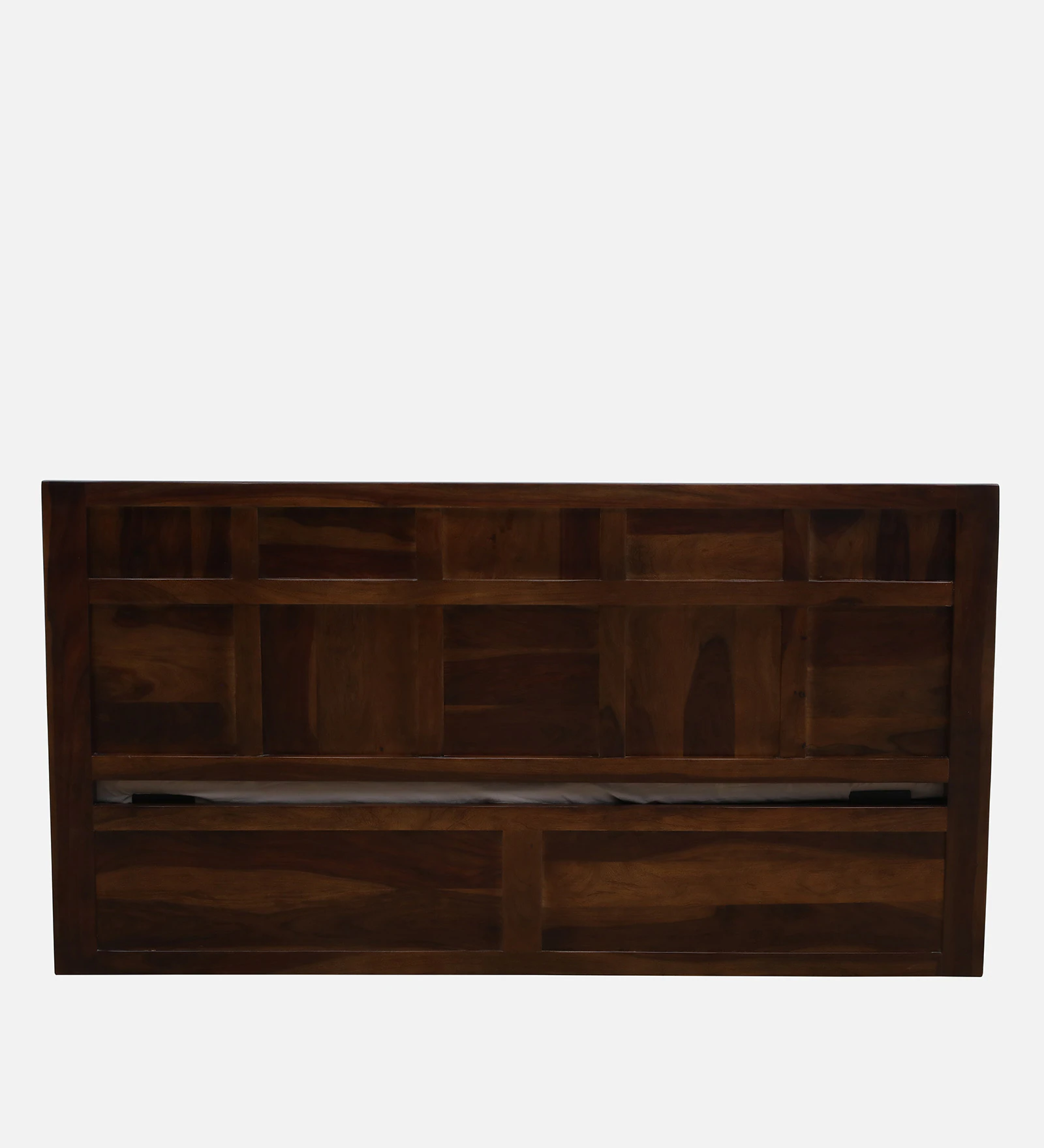 Arvena Premium Solid Sheesham Wood Double Bed with Upholstered Headboard - Image 8