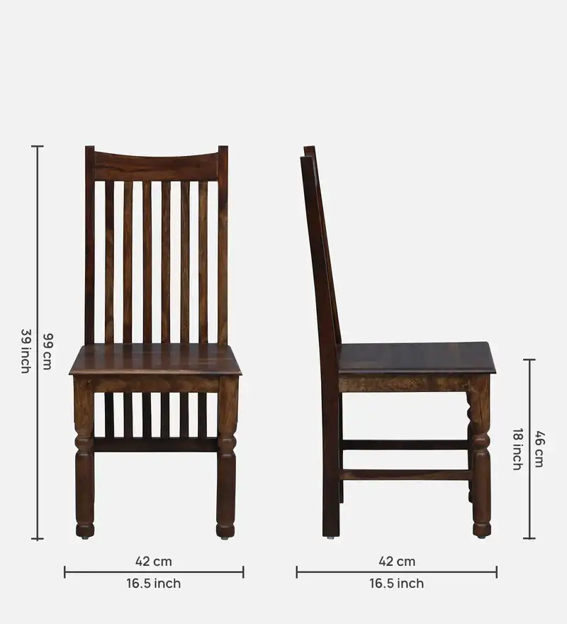 Arvika Premium Solid Sheesham Wood Chair - Image 2