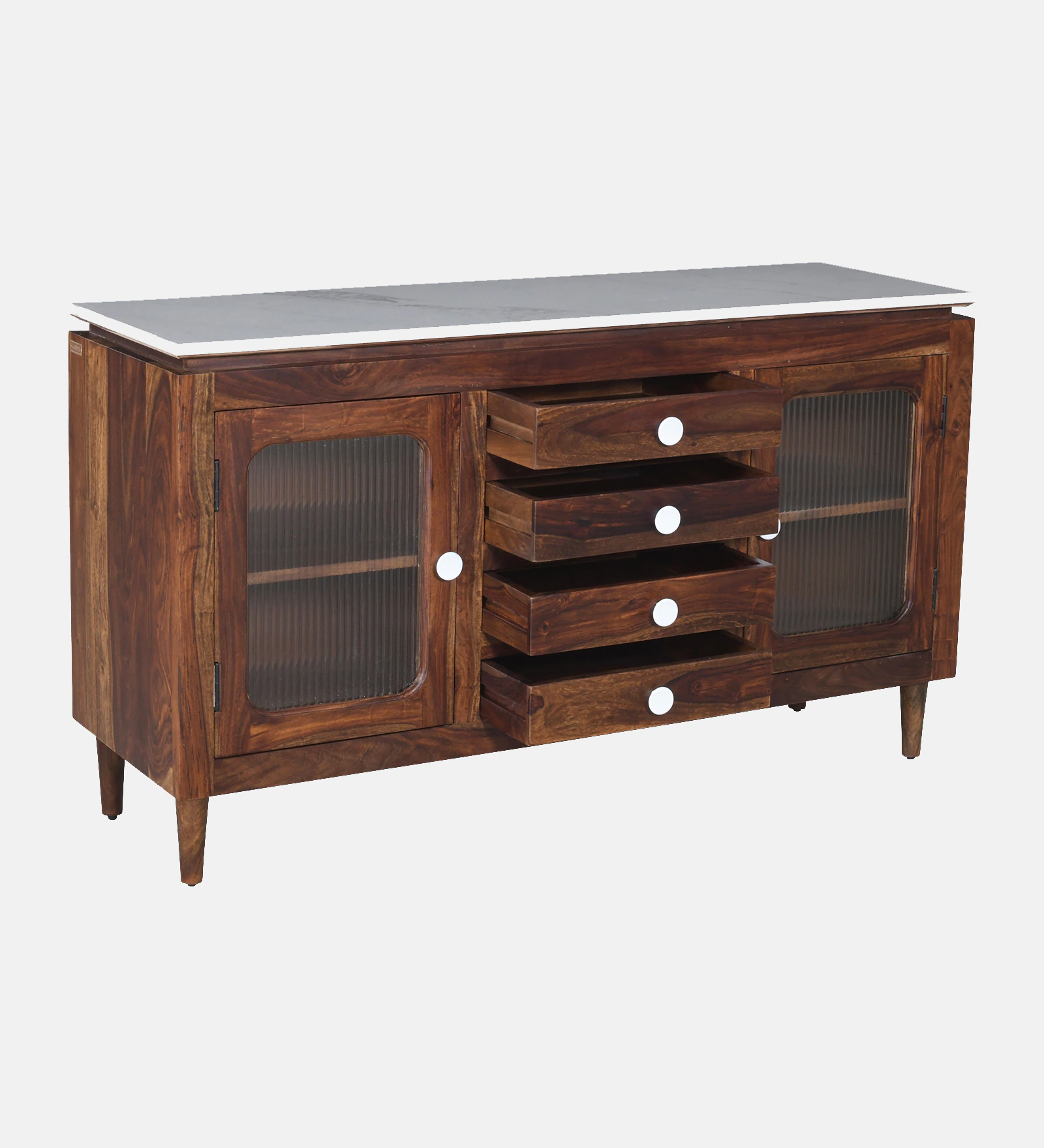 Lumiera Handcrafted Sheesham Wood Cabinet for Contemporary Homes - Image 8