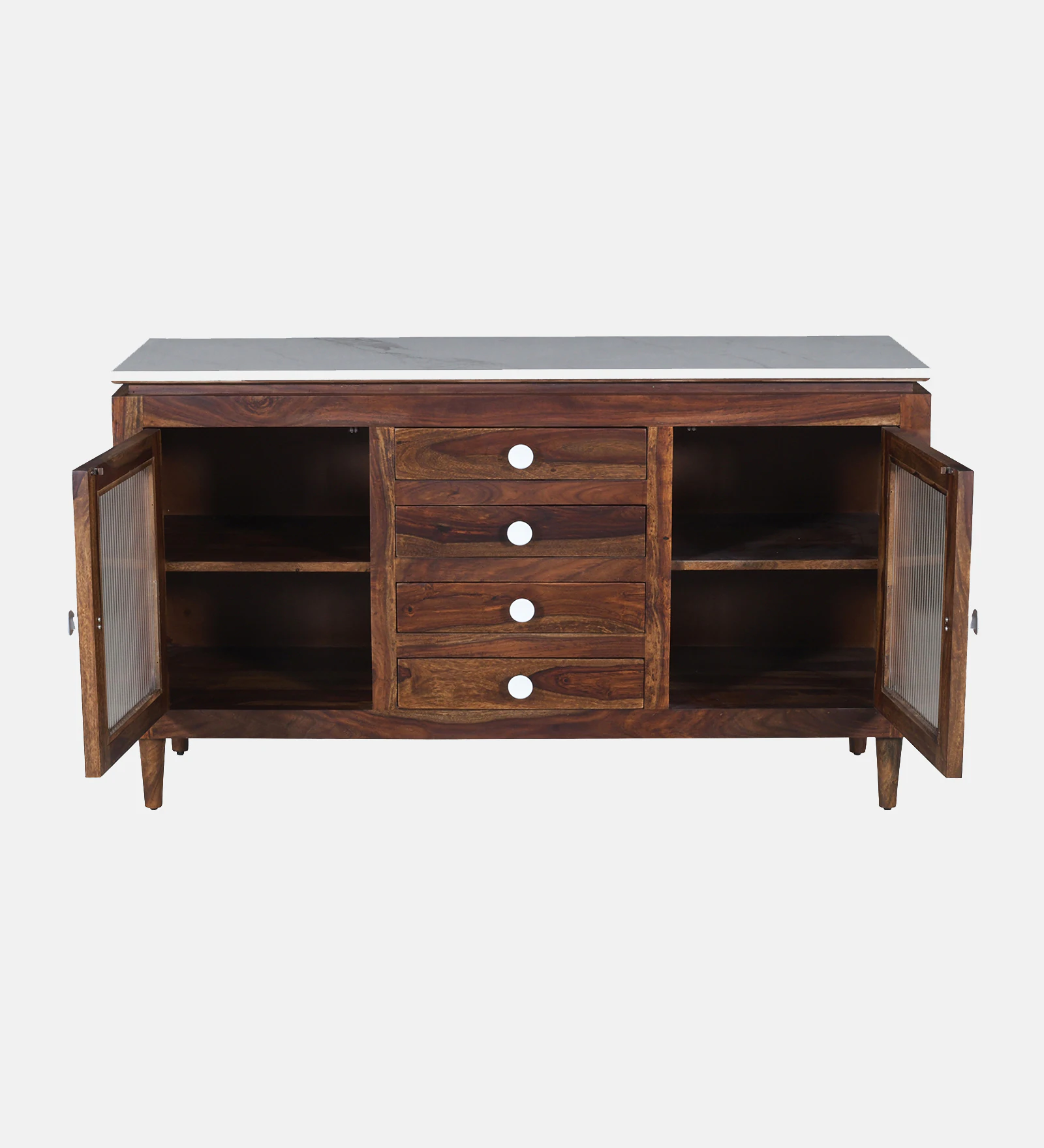 Lumiera Handcrafted Sheesham Wood Cabinet for Contemporary Homes - Image 4