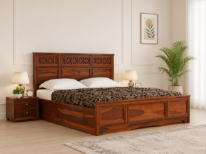 Aspen Contemporary Solid Wood Storage Bed for Bedroom