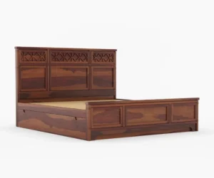 Aspen Contemporary Solid Wood Storage Bed for Bedroom - Image 3