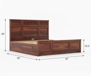 Aspen Contemporary Solid Wood Storage Bed for Bedroom - Image 5