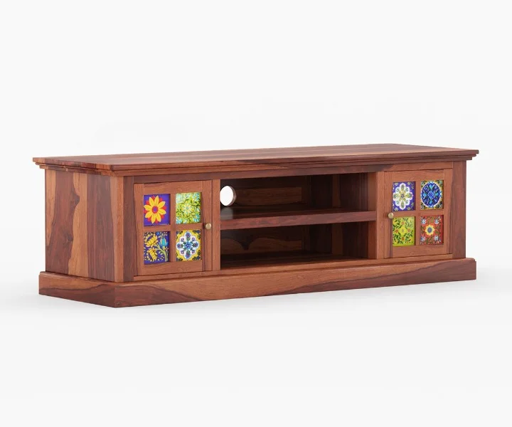 Aspen Solid Sheesham Wood Entertainment TV Unit - Image 3