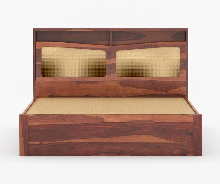 Astoria Premium Sheesham Wood Bed with Smooth Wooden Finish - Image 5