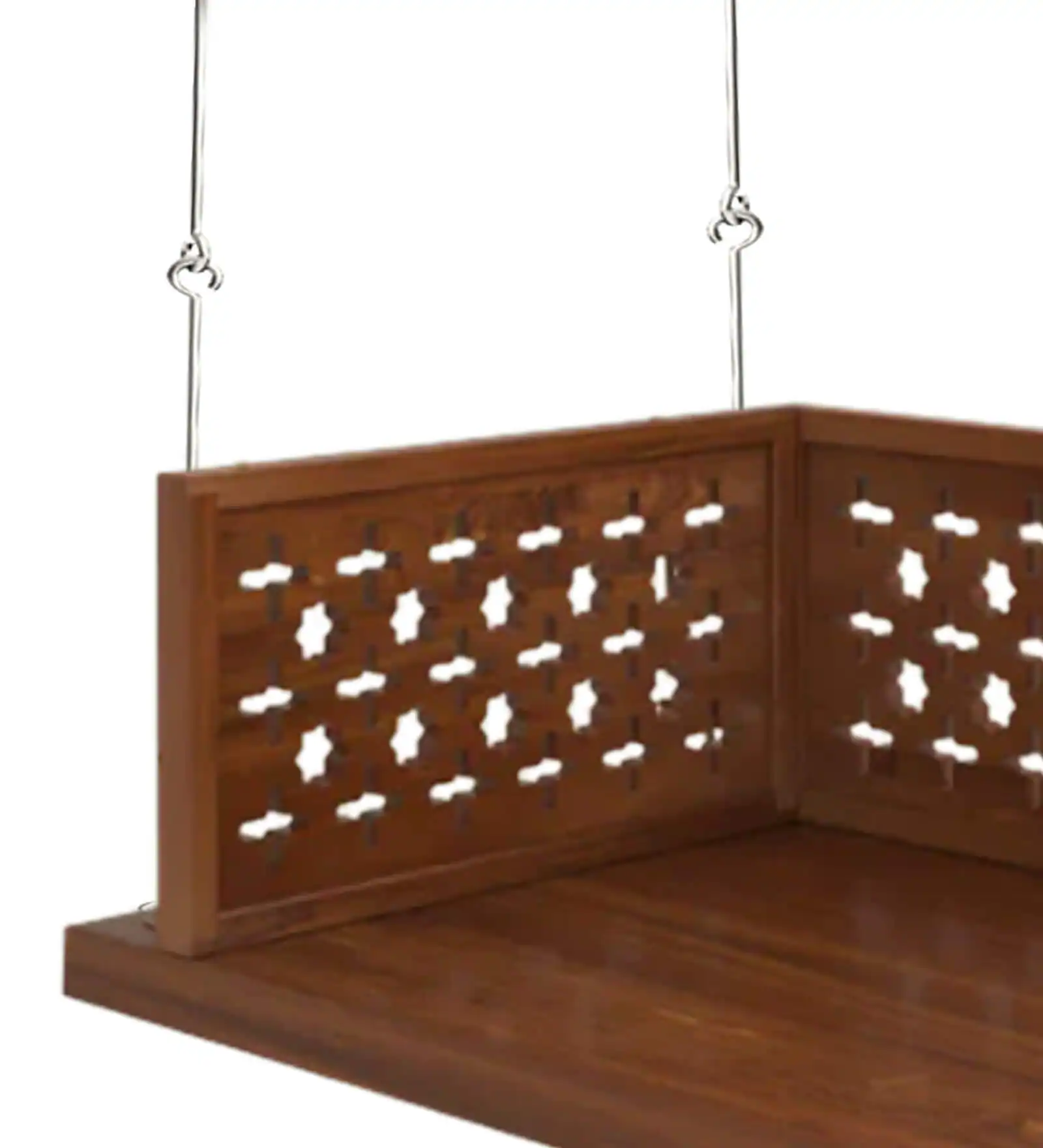 Aurena Premium Solid Sheesham Wood Wooden Swing for Home Décor - Image 6