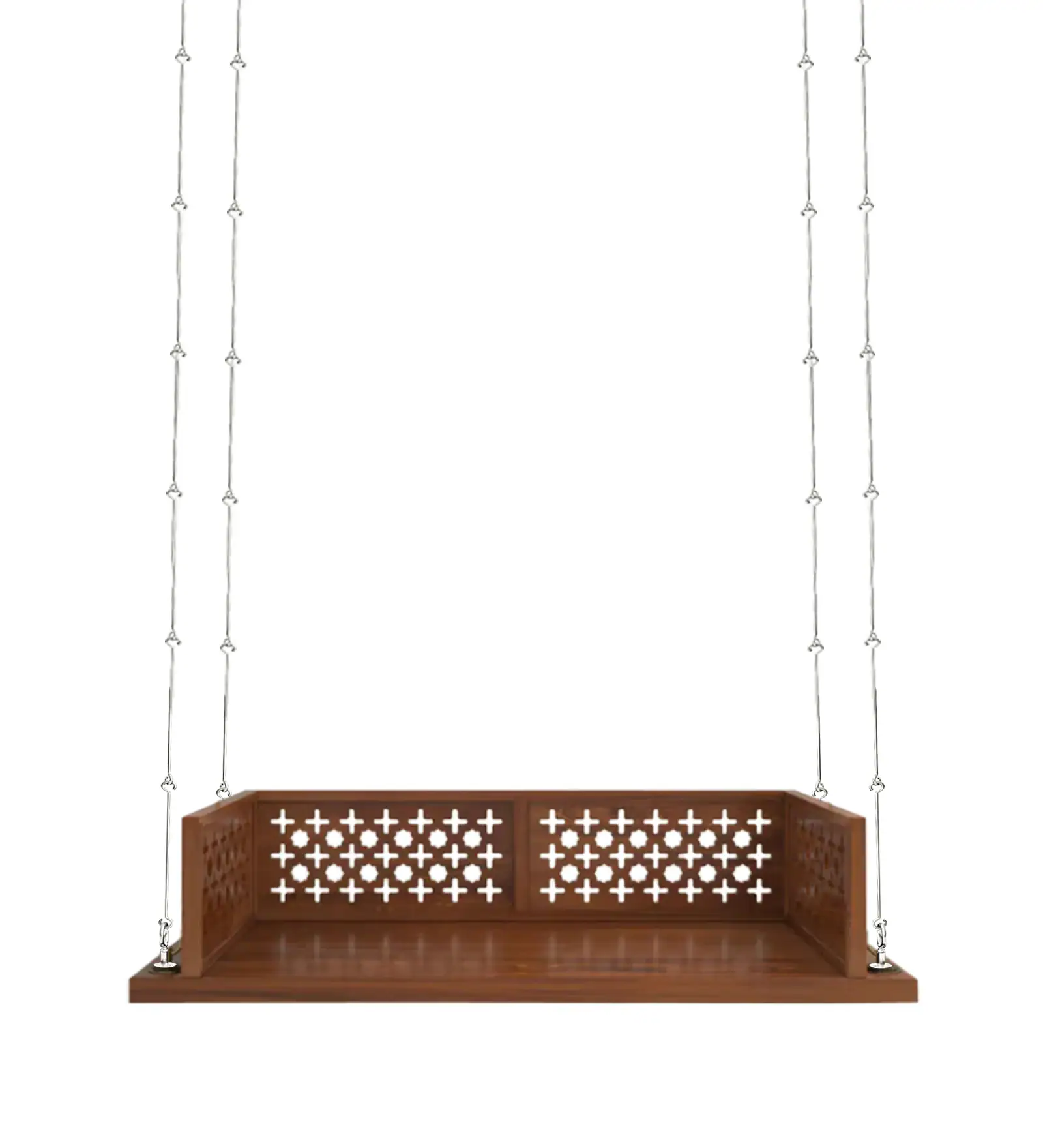 Aurena Premium Solid Sheesham Wood Wooden Swing for Home Décor - Image 7
