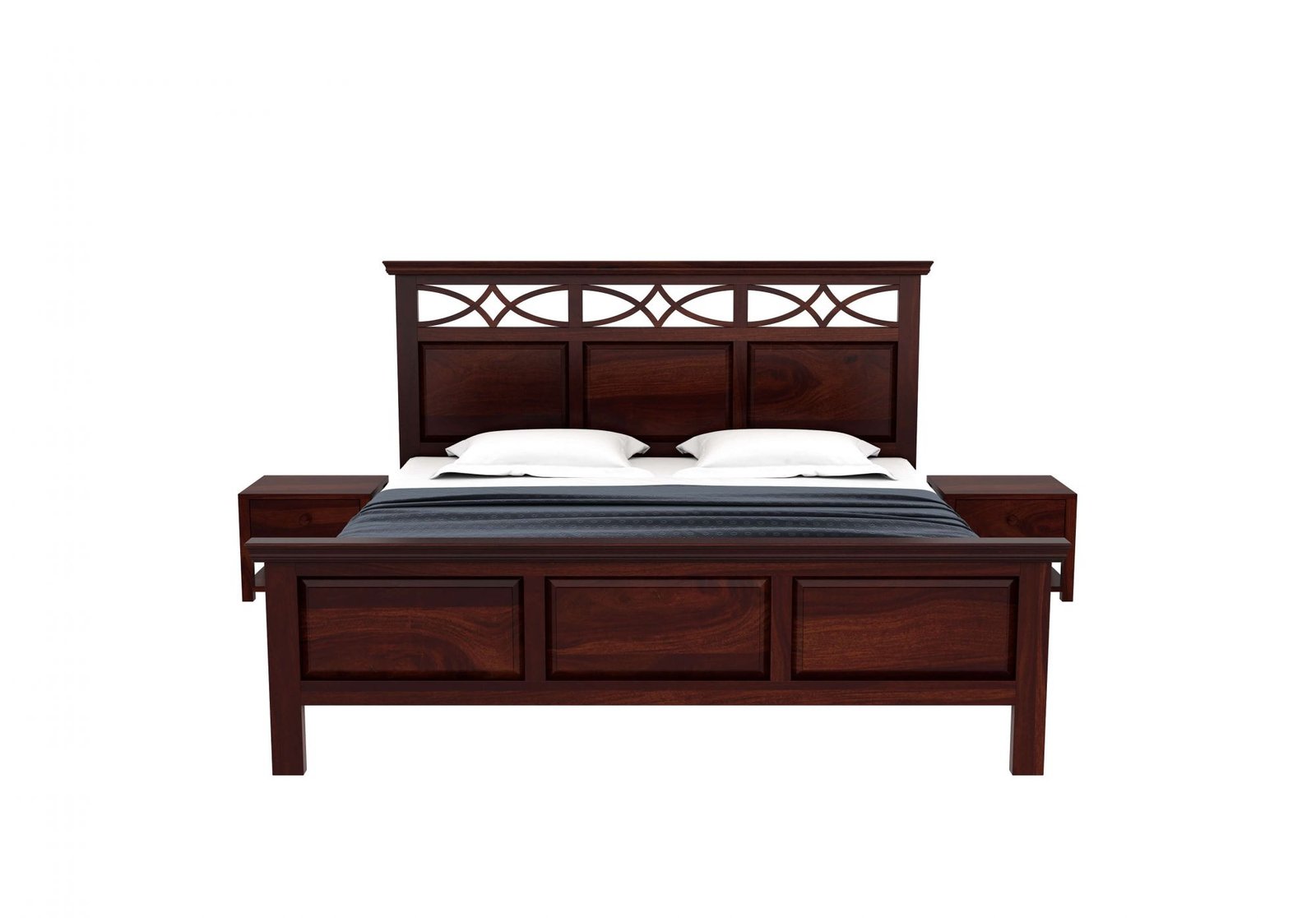 Aurora Luxury Sheesham Wood Bed for Modern Bedroom Interiors - Image 2