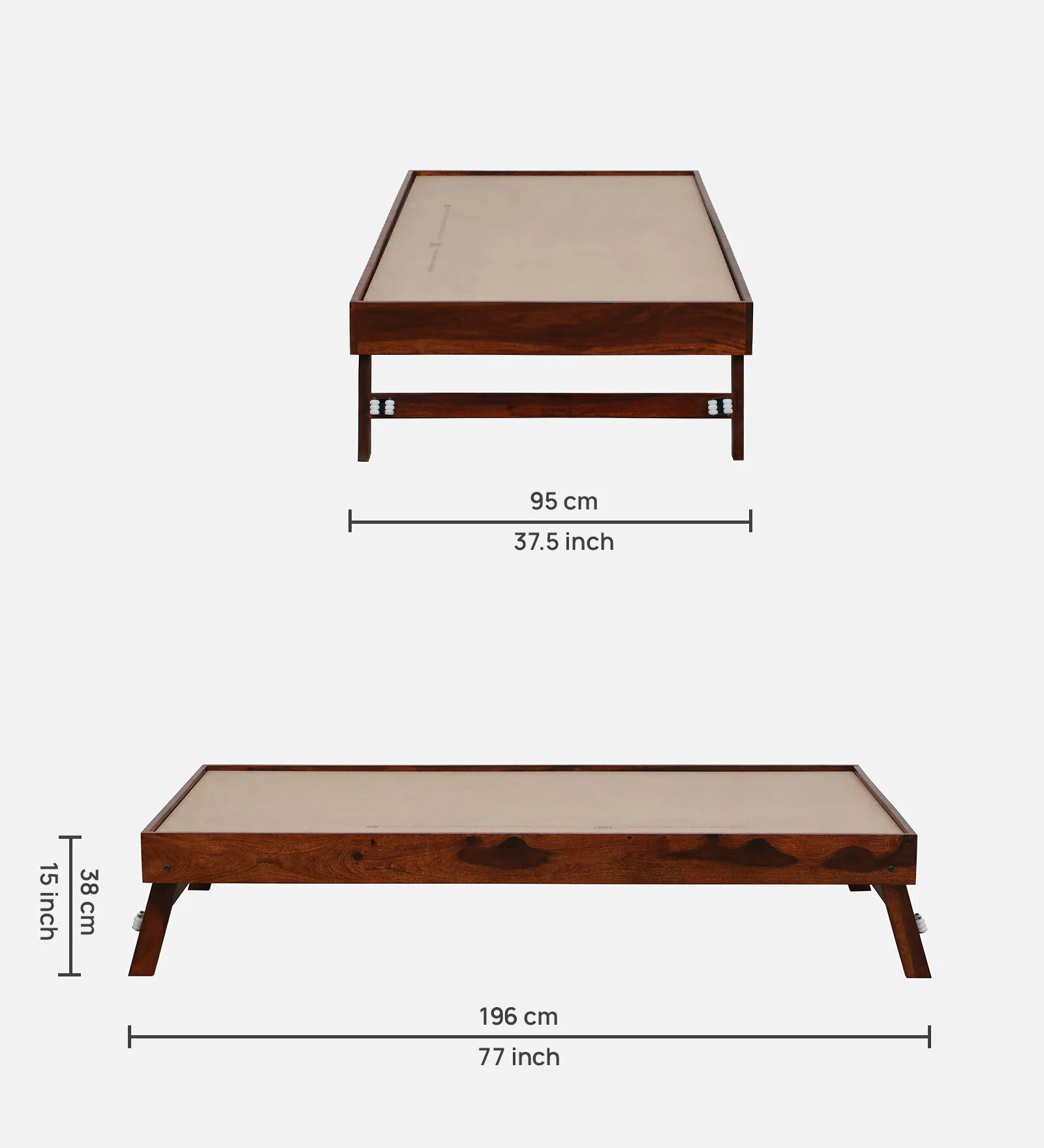 Aurora Luxury Wooden Single Bed with Timeless Design - Image 2