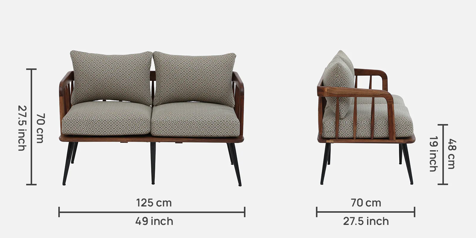 Avalon Heritage Solid Sheesham Wood Lounge Sofa for Elegant Homes - Image 5