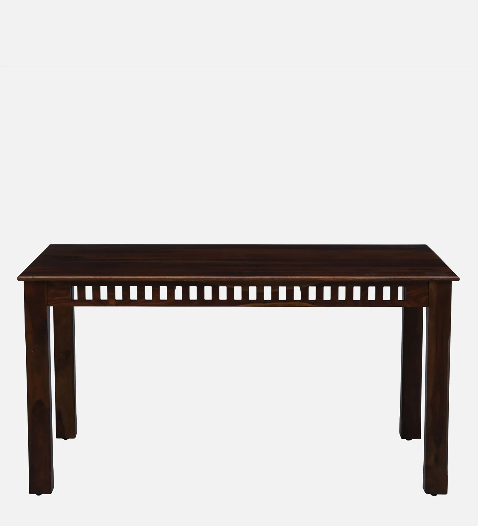 Avelino Solid Sheesham Wood 6 Seater Dining Set in Rustic Walnut Finish - Image 8