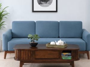 Avendor Solid Sheesham Wood Coffee Table with Open Storage Shelf