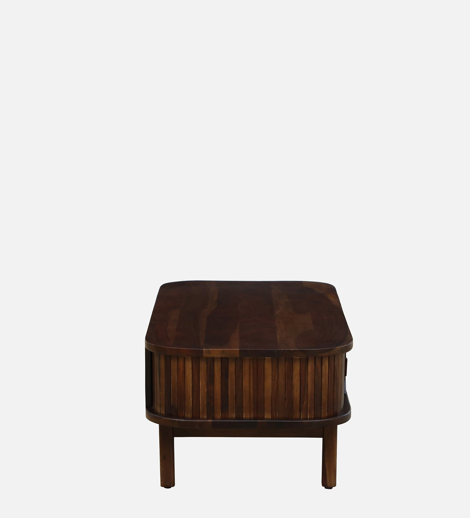 Avendor Solid Sheesham Wood Coffee Table with Open Storage Shelf - Image 3