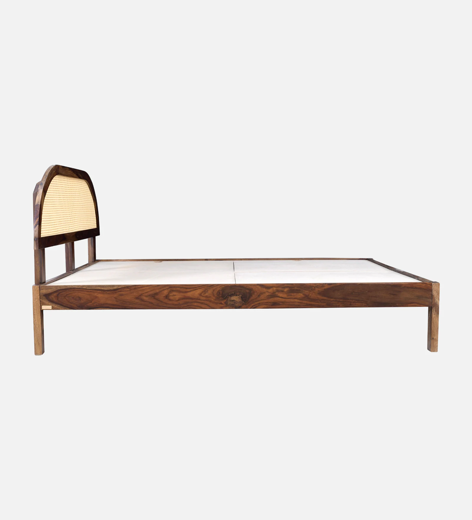 Bellmont Handcrafted Solid Sheesham Wood Double Bed with Modern Design - Image 3