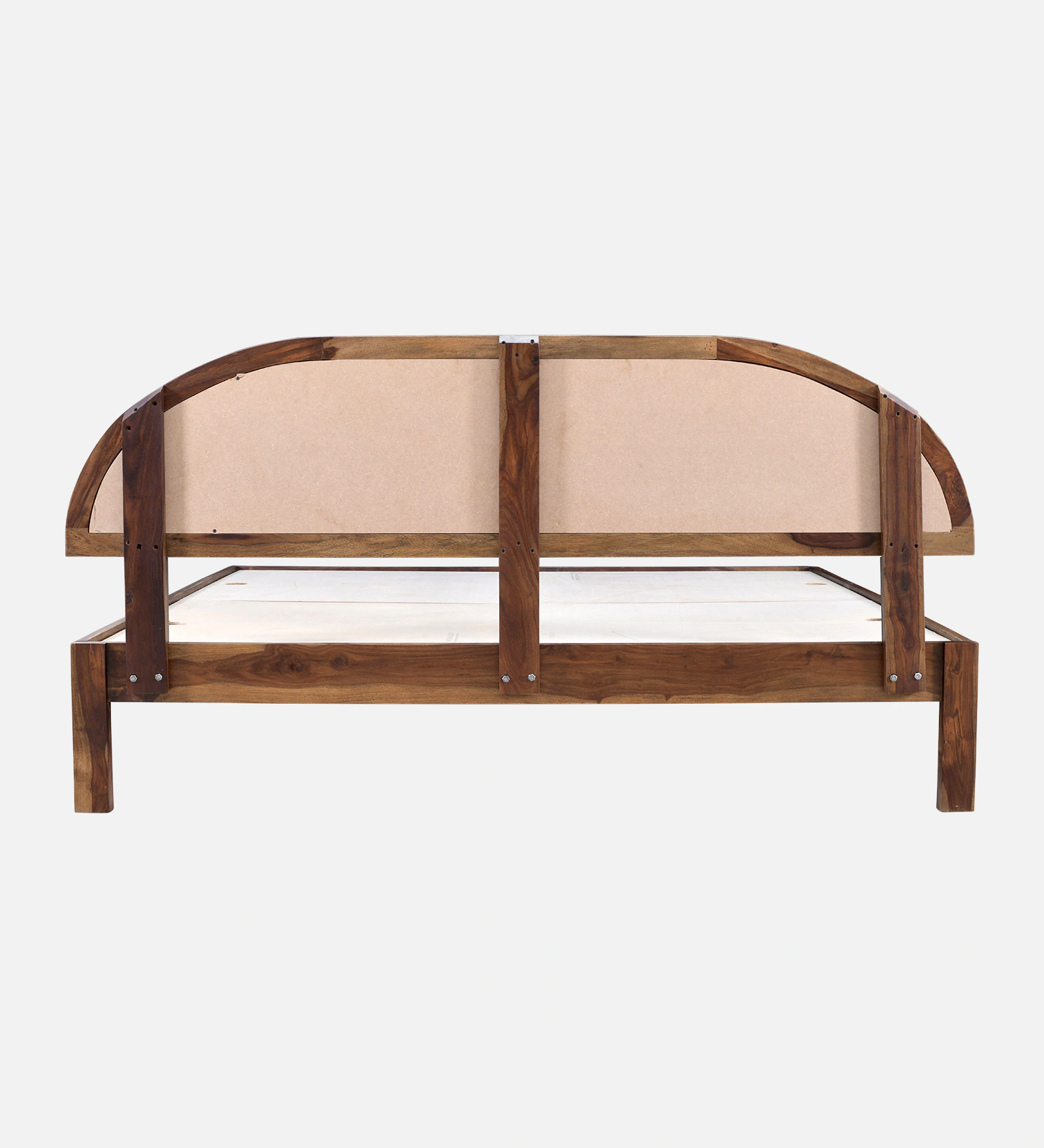 Bellmont Handcrafted Solid Sheesham Wood Double Bed with Modern Design - Image 4