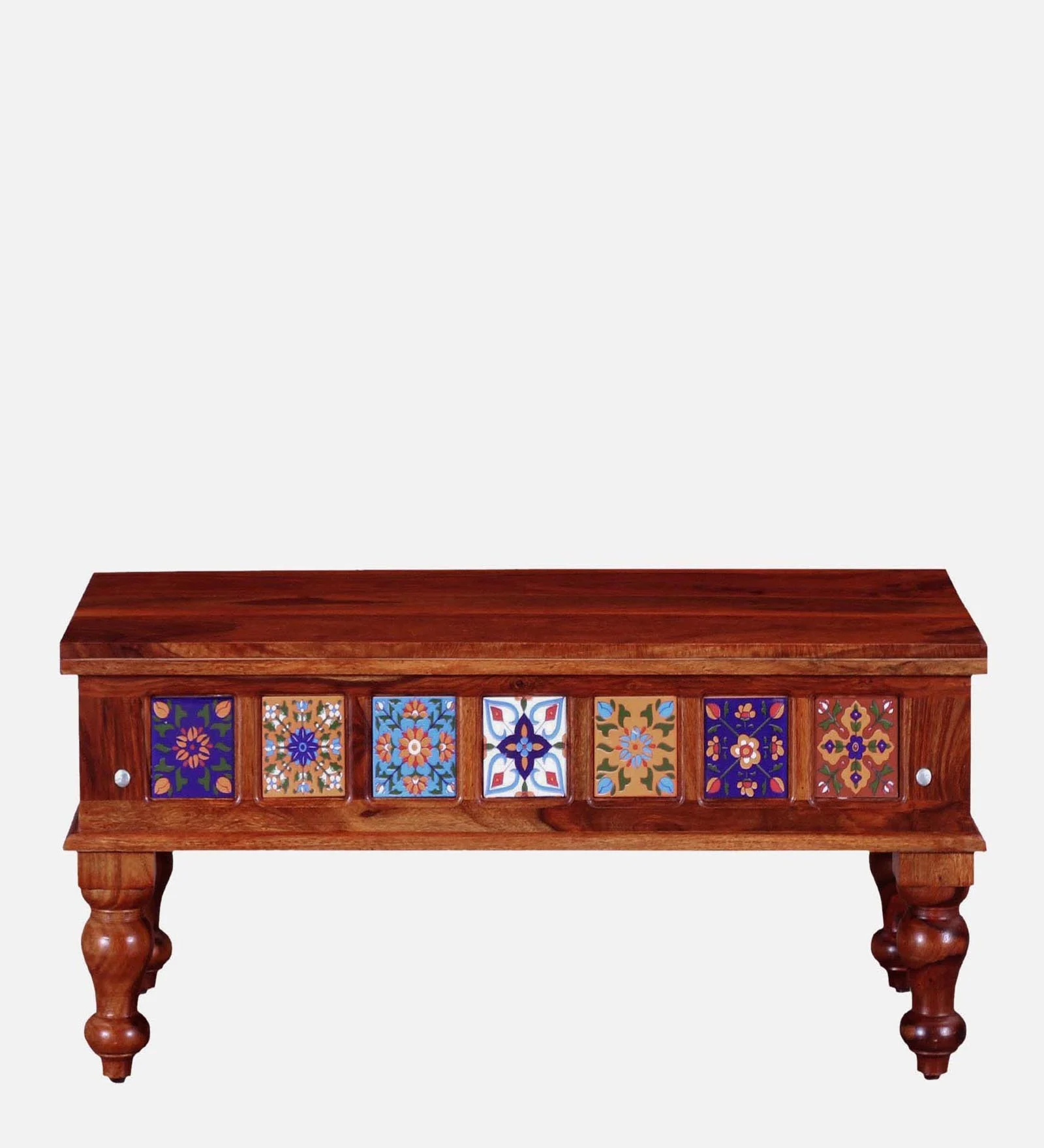 Bellmont Luxury Sheesham Wood Coffee Table in Walnut Finish - Image 2