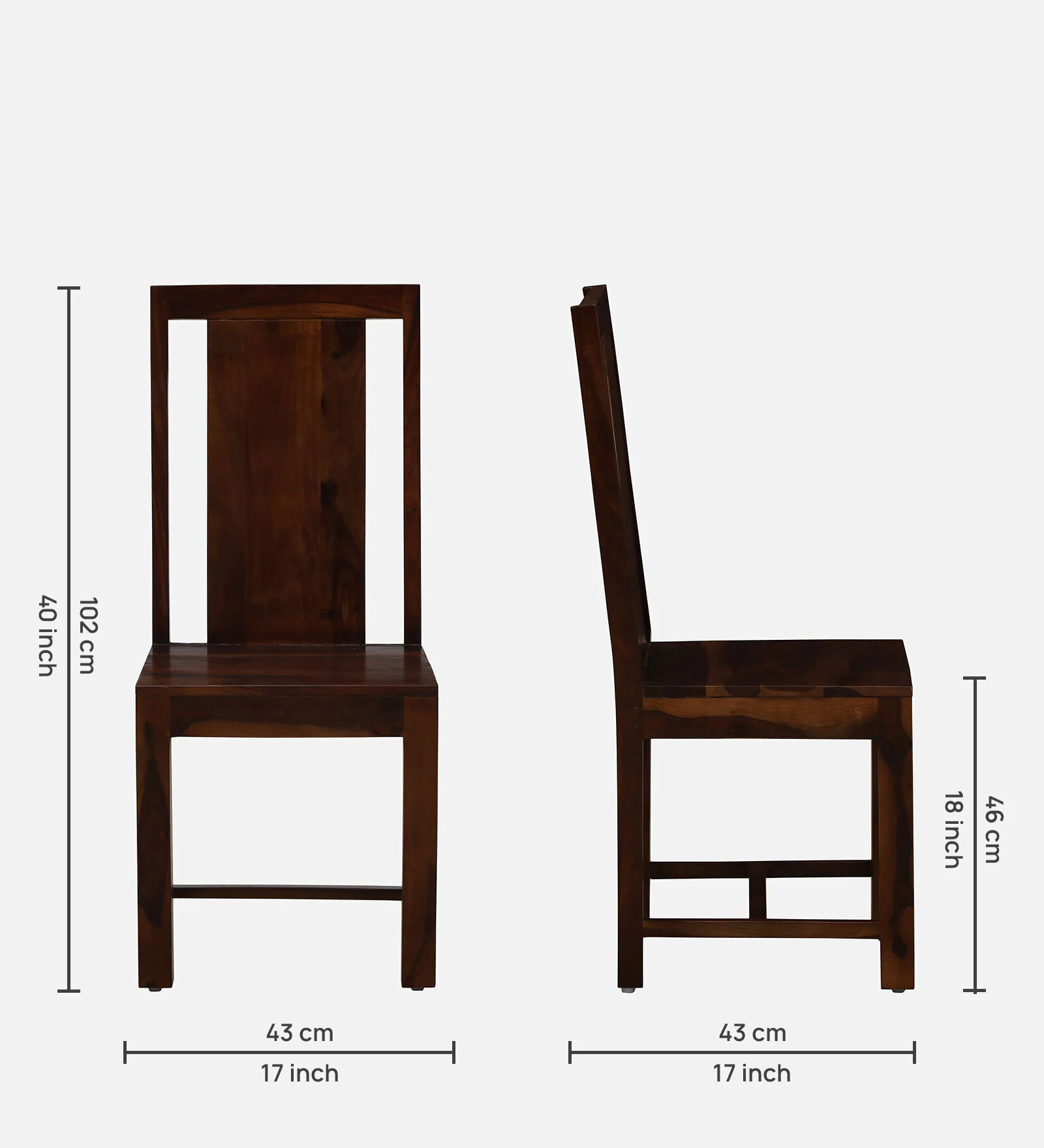 Bellmont Solid Sheesham Wood Family Dining Set for 6 - Image 3