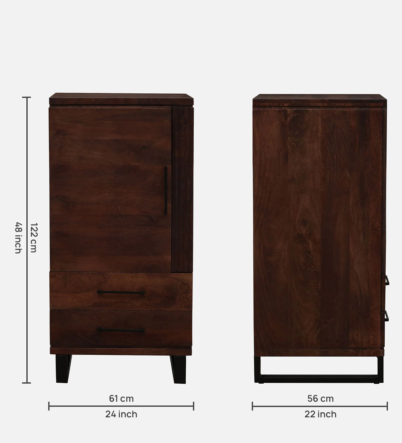 Hestia Premium Sheesham Wood Cabinet for Living Room Storage - Image 3