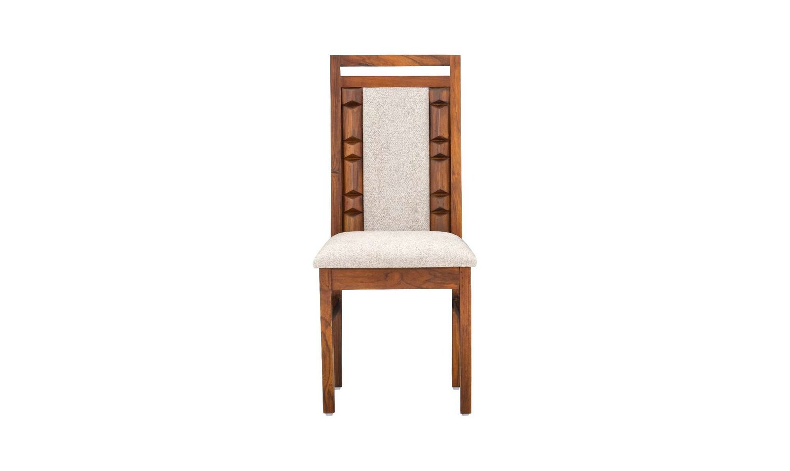 Belmore Solid Wood 6 Seater Dining Set In Termite Resistant Natural Teak Finish With Bench - Image 5