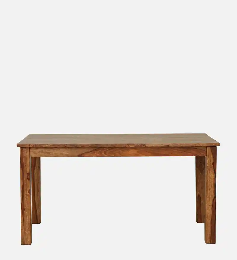 Belvaro Premium Solid Sheesham Wood 6 Seater Dining Table with Natural Finish - Image 3