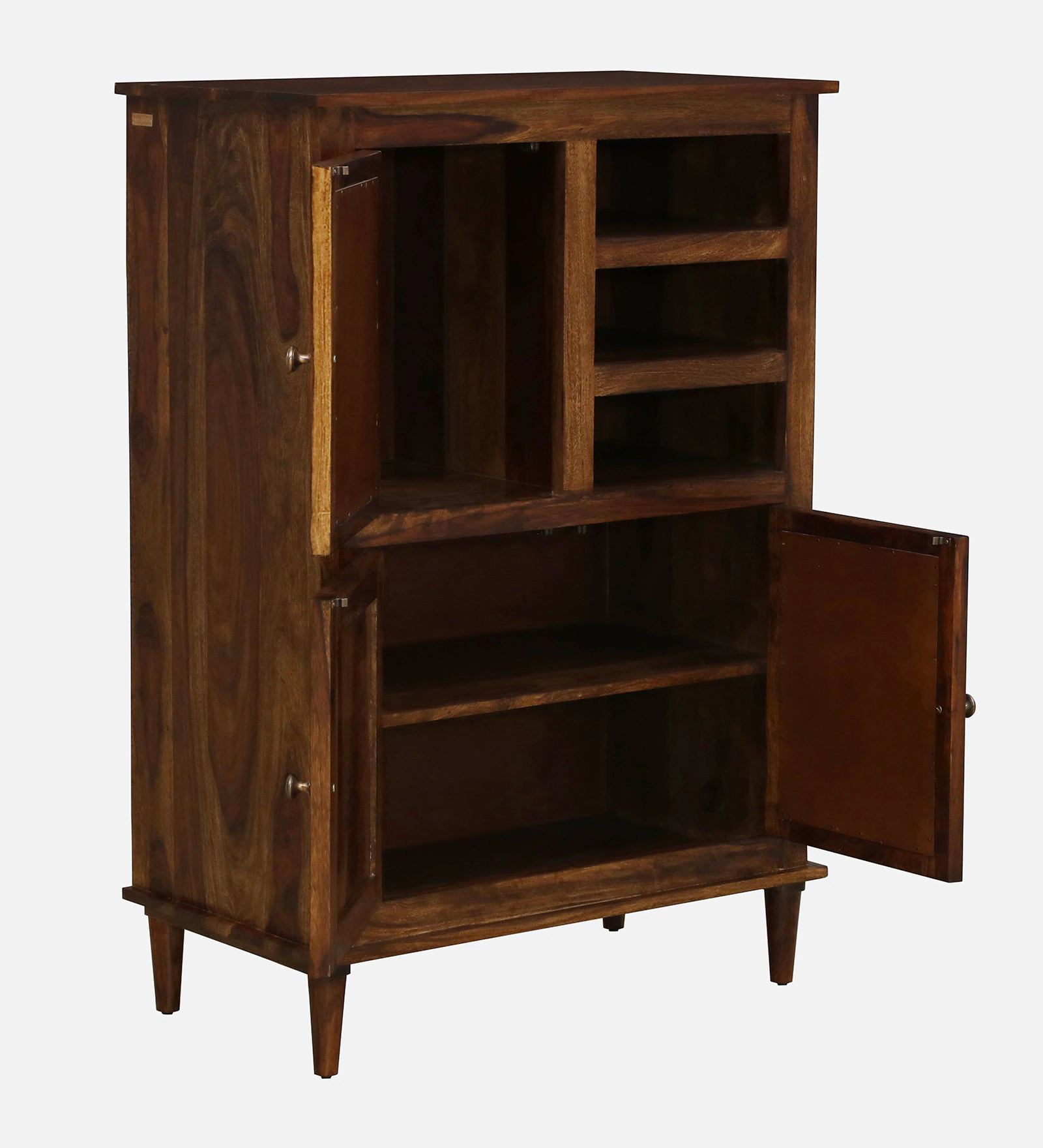 Arvessa Wooden Storage Cabinet in Natural Honey Finish - Image 4