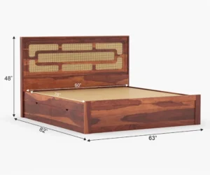 Bristol Modern Wooden Bed with Spacious Storage Drawers - Image 7