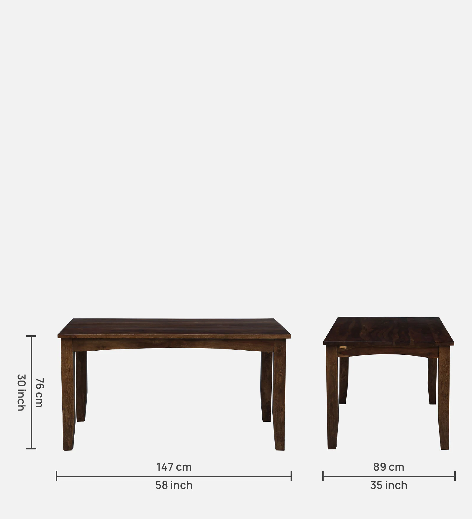 Caldora Solid Sheesham Wood 6 Seater Dining Set for Dining Room - Image 3
