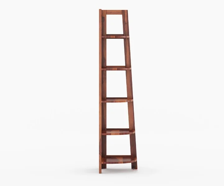 Classic Heritage Solid Sheesham Wood Bookshelf with Wide Storage Space - Image 3