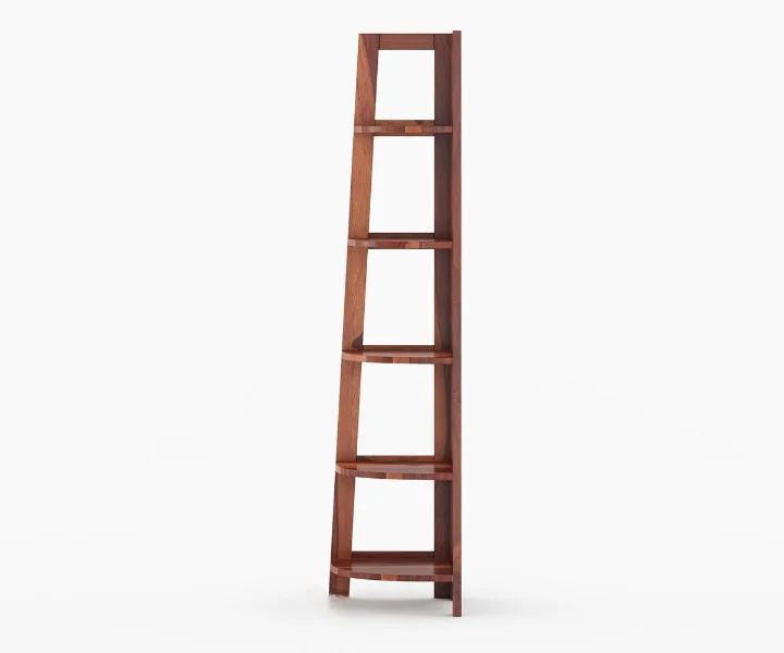 Classic Heritage Solid Sheesham Wood Bookshelf with Wide Storage Space - Image 4
