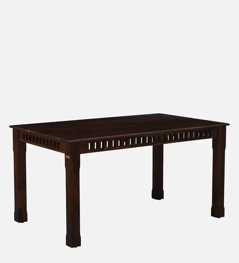 Corvian Solid Sheesham Wood Modern Dining Table for Contemporary Homes - Image 2