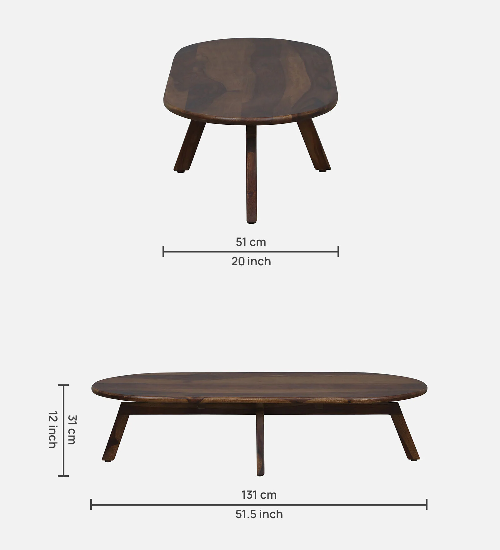 Crestwood Handcrafted Wooden Coffee Table with Utility Shelf - Image 5