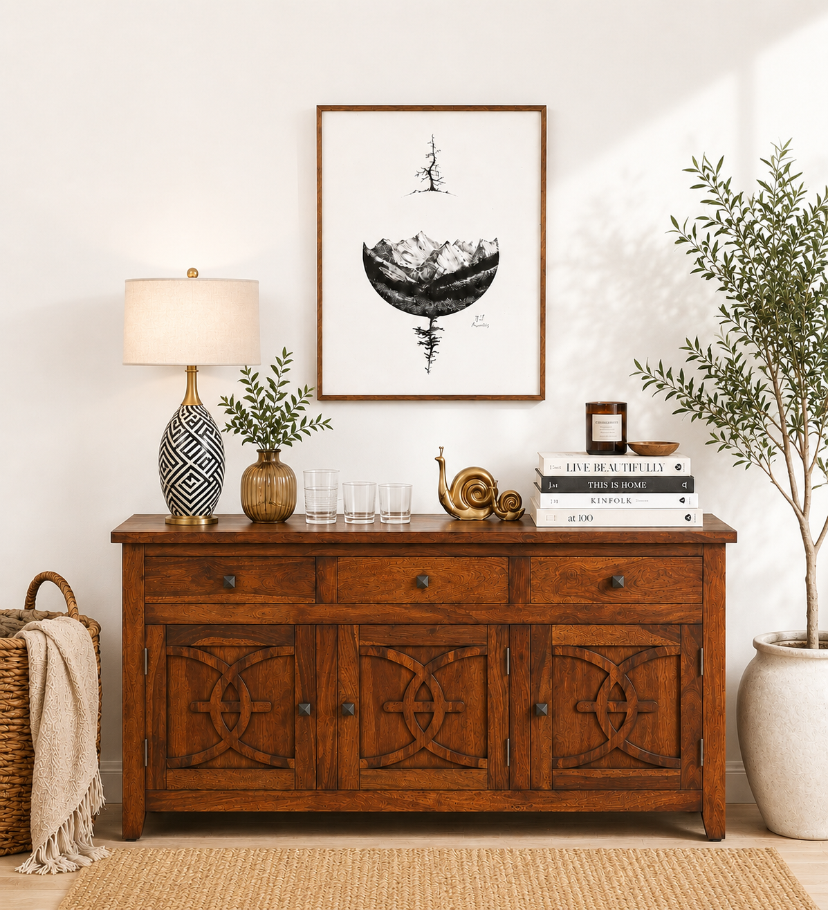 Crestwood Solid Wood Storage Cabinet with Timeless Craftsmanship