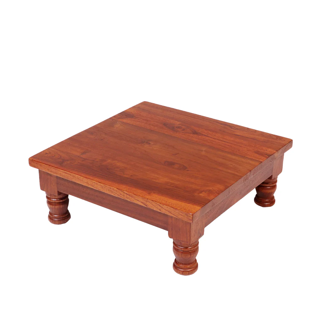 Devansh Handcrafted Sheesham Wood Pooja Platform - Image 3
