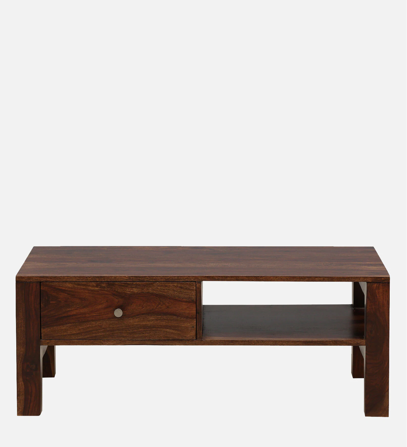Elantra Solid Wood Coffee Table in Rustic Teak Finish - Image 4