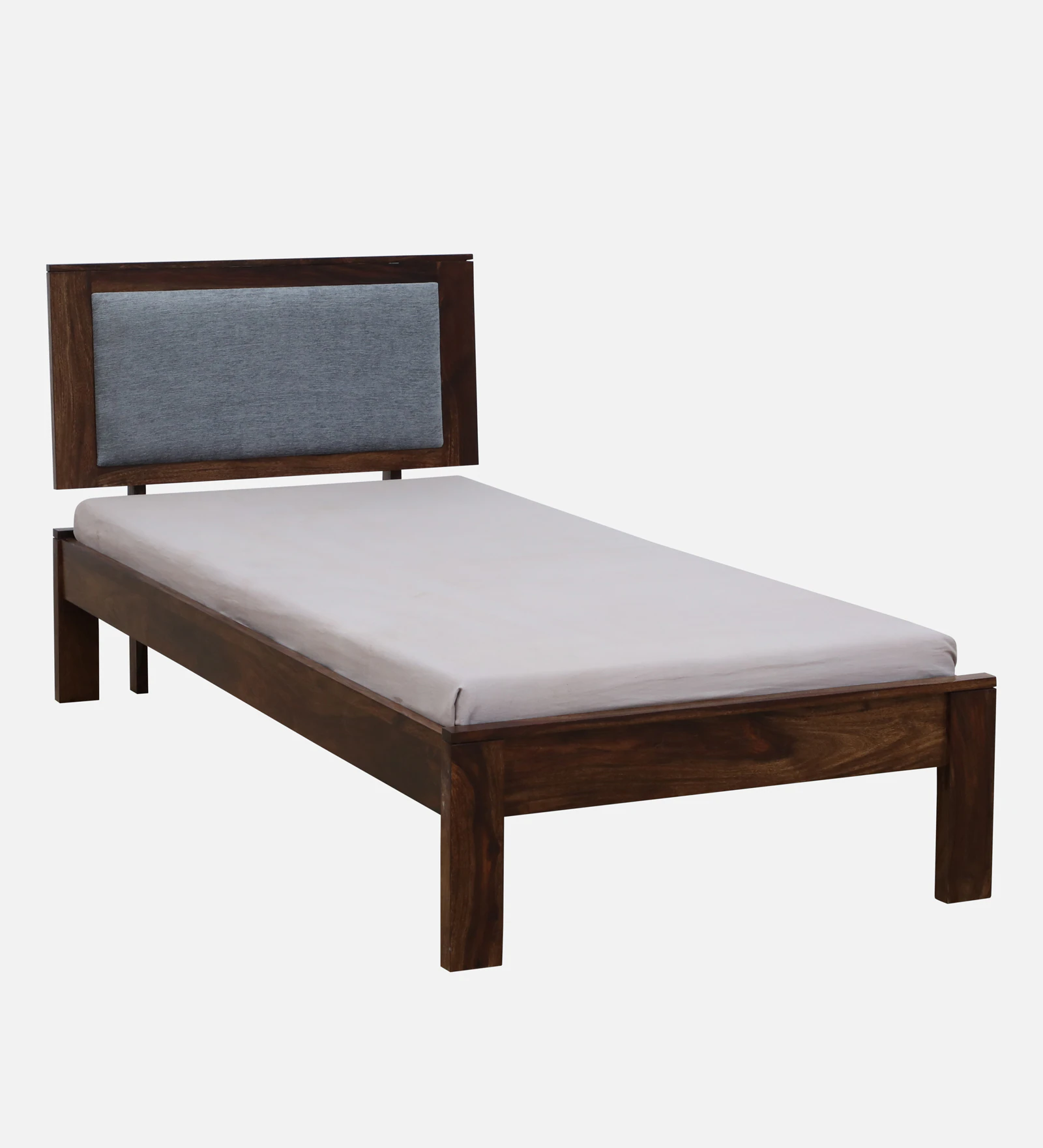 Elara Solid Sheesham Wood Single Bed in Premium Walnut Finish - Image 5